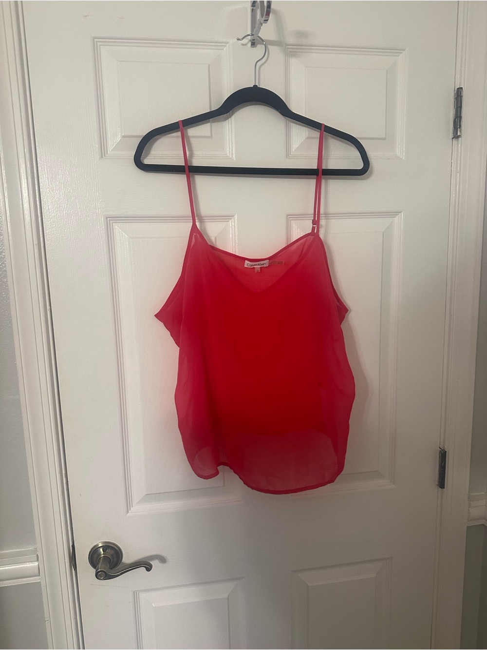 Calvin Klein  Sheer Spaghetti Strap Camisole